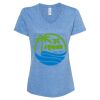 Women's Snow Heather Jersey V-Neck T-Shirt Thumbnail