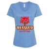 Women's Snow Heather Jersey V-Neck T-Shirt Thumbnail