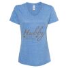 Women's Snow Heather Jersey V-Neck T-Shirt Thumbnail