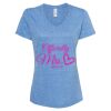 Women's Snow Heather Jersey V-Neck T-Shirt Thumbnail