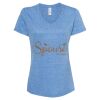 Women's Snow Heather Jersey V-Neck T-Shirt Thumbnail