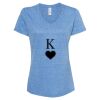 Women's Snow Heather Jersey V-Neck T-Shirt Thumbnail