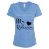 Women's Snow Heather Jersey V-Neck T-Shirt Thumbnail
