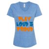 Women's Snow Heather Jersey V-Neck T-Shirt Thumbnail