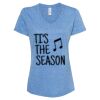 Women's Snow Heather Jersey V-Neck T-Shirt Thumbnail