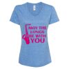 Women's Snow Heather Jersey V-Neck T-Shirt Thumbnail