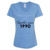 Women's Snow Heather Jersey V-Neck T-Shirt Thumbnail