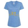 Women's Snow Heather Jersey V-Neck T-Shirt Thumbnail