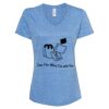 Women's Snow Heather Jersey V-Neck T-Shirt Thumbnail