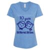 Women's Snow Heather Jersey V-Neck T-Shirt Thumbnail