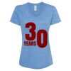 Women's Snow Heather Jersey V-Neck T-Shirt Thumbnail