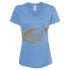 Women's Snow Heather Jersey V-Neck T-Shirt Thumbnail