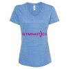 Women's Snow Heather Jersey V-Neck T-Shirt Thumbnail
