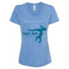 Women's Snow Heather Jersey V-Neck T-Shirt Thumbnail