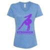 Women's Snow Heather Jersey V-Neck T-Shirt Thumbnail