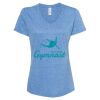 Women's Snow Heather Jersey V-Neck T-Shirt Thumbnail