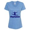 Women's Snow Heather Jersey V-Neck T-Shirt Thumbnail