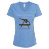 Women's Snow Heather Jersey V-Neck T-Shirt Thumbnail