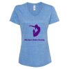 Women's Snow Heather Jersey V-Neck T-Shirt Thumbnail