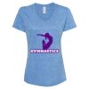 Women's Snow Heather Jersey V-Neck T-Shirt Thumbnail