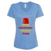Women's Snow Heather Jersey V-Neck T-Shirt Thumbnail