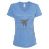Women's Snow Heather Jersey V-Neck T-Shirt Thumbnail