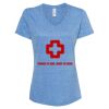 Women's Snow Heather Jersey V-Neck T-Shirt Thumbnail