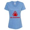 Women's Snow Heather Jersey V-Neck T-Shirt Thumbnail