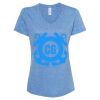 Women's Snow Heather Jersey V-Neck T-Shirt Thumbnail