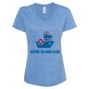 Women's Snow Heather Jersey V-Neck T-Shirt Thumbnail