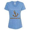 Women's Snow Heather Jersey V-Neck T-Shirt Thumbnail
