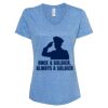 Women's Snow Heather Jersey V-Neck T-Shirt Thumbnail