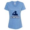 Women's Snow Heather Jersey V-Neck T-Shirt Thumbnail