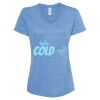 Women's Snow Heather Jersey V-Neck T-Shirt Thumbnail
