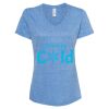 Women's Snow Heather Jersey V-Neck T-Shirt Thumbnail