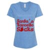 Women's Snow Heather Jersey V-Neck T-Shirt Thumbnail