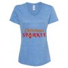 Women's Snow Heather Jersey V-Neck T-Shirt Thumbnail