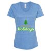 Women's Snow Heather Jersey V-Neck T-Shirt Thumbnail
