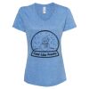 Women's Snow Heather Jersey V-Neck T-Shirt Thumbnail