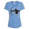 Women's Snow Heather Jersey V-Neck T-Shirt Thumbnail