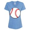 Women's Snow Heather Jersey V-Neck T-Shirt Thumbnail